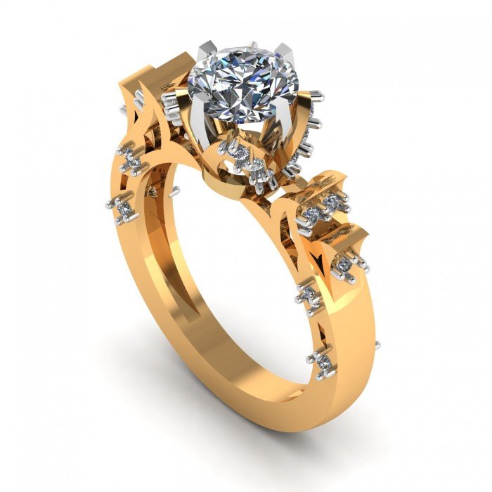 Preset Solitaire Ring