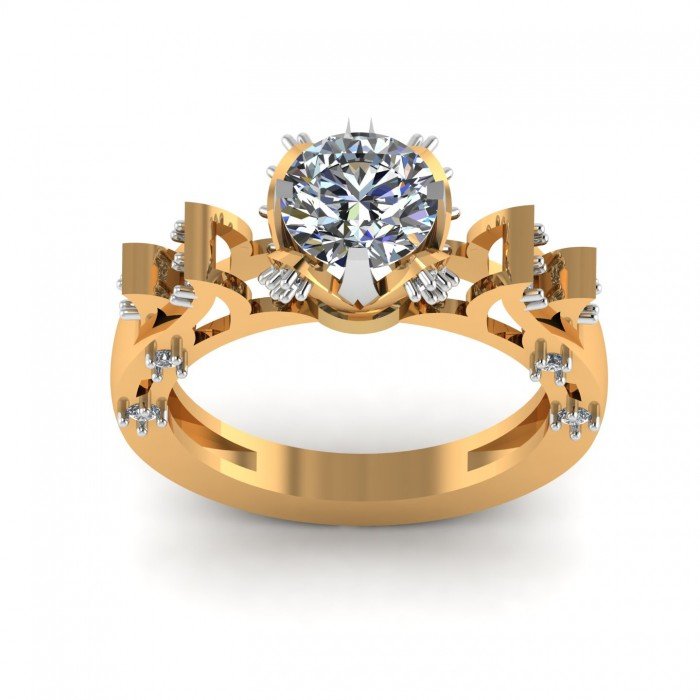 Preset Solitaire Ring