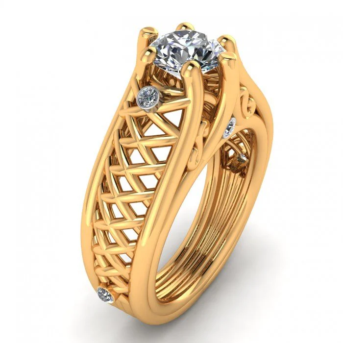 Gents Engagement Ring 49jewels