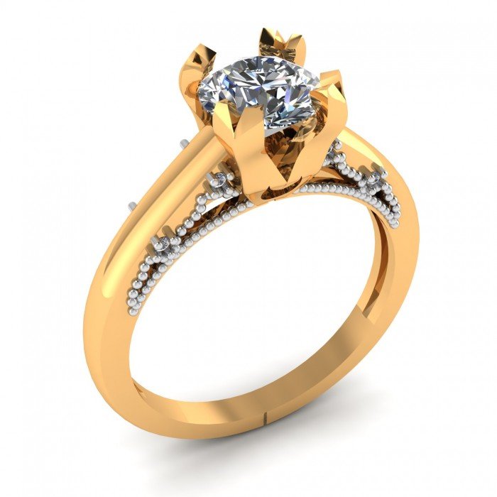 14K Gold Solitaire Rings 14K Gold Solitaire Rings
