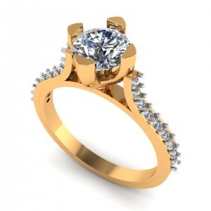 Lustre Solitaire Ring