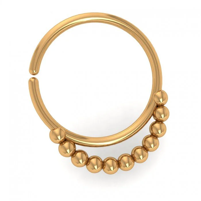 9ct Gold Ball End Horseshoe Septum Bar Piercing Body Jewellery Ear 375 |  eBay