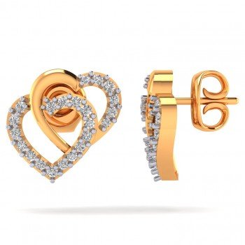 Double Heart Valentine Earring