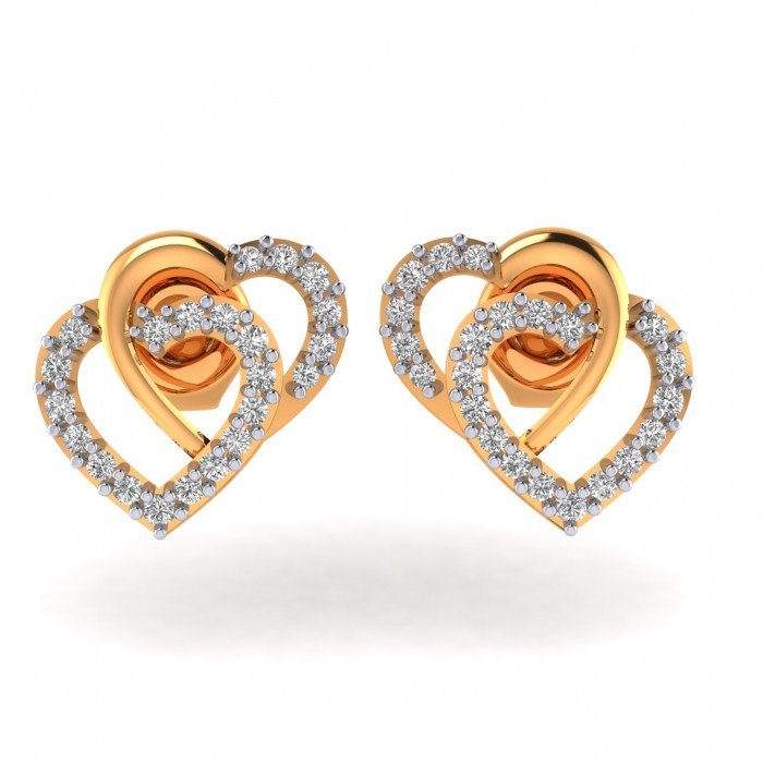 Double Heart Valentine Earring