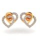 Double Heart Valentine Earring