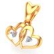 Stylish Heart Gold Pendant