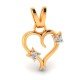 Women Heart Gold Pendant