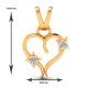 Women Heart Gold Pendant