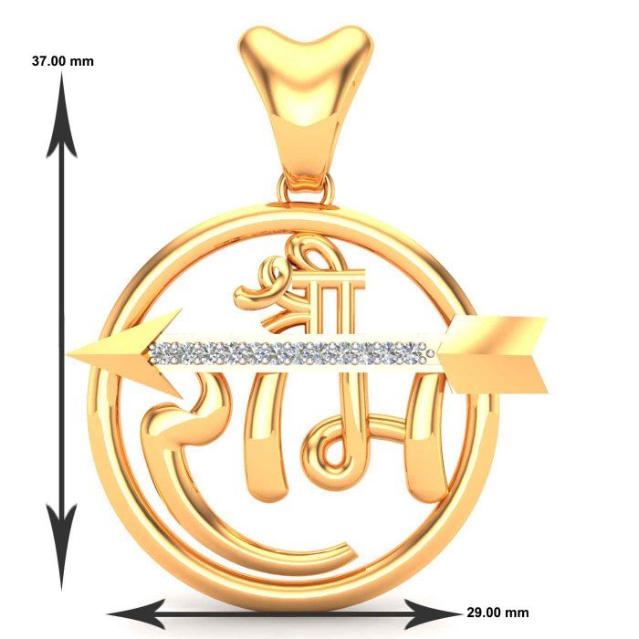 Arrow Shree Ram Pendant