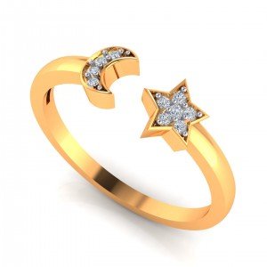 Latest Gold American Diamond Ring