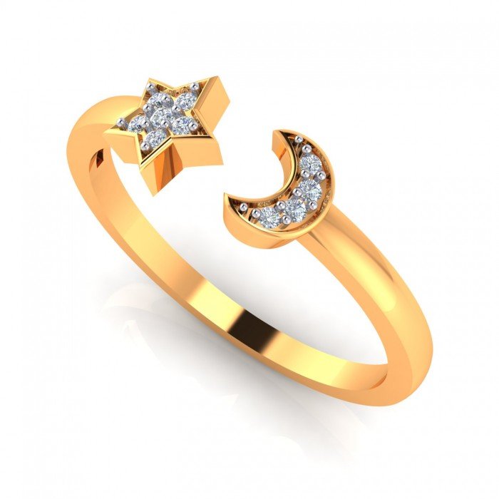 Latest Gold American Diamond Ring