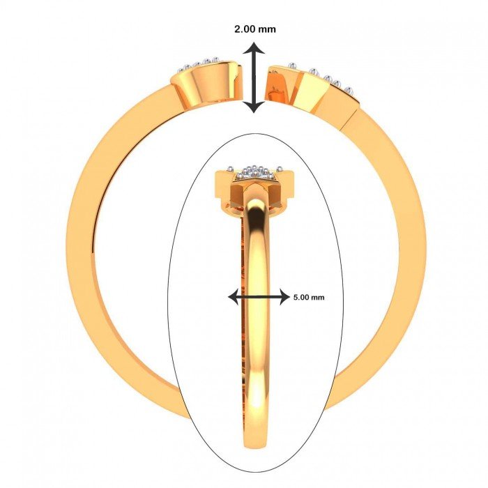 Latest Gold American Diamond Ring