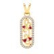 Artificial Diamond Ruby Pendant