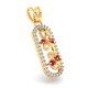 Artificial Diamond Ruby Pendant