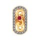 Artificial Diamond Ruby Earring