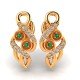 Emerald Gold Earring For Girls