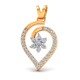 Latest 14K Gold American Diamond Pendant