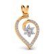 Latest 14K Gold American Diamond Pendant