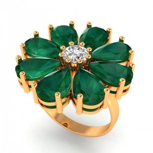 Emerald Gold Ring