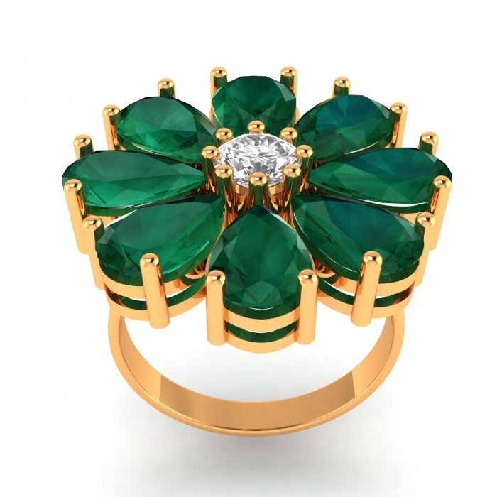 Emerald Gold Ring