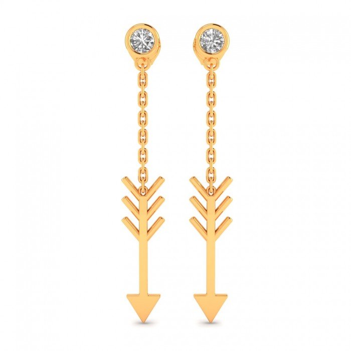 Unique Gold Dangle Earrings