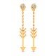 Unique Gold Dangle Earrings