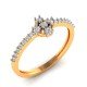 Fancy Artificial Diamond Gold Ring