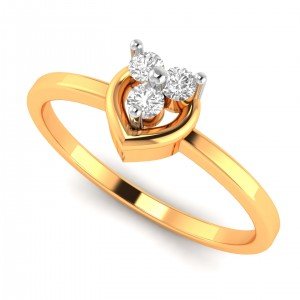 Teenage Gold American Diamond Ring