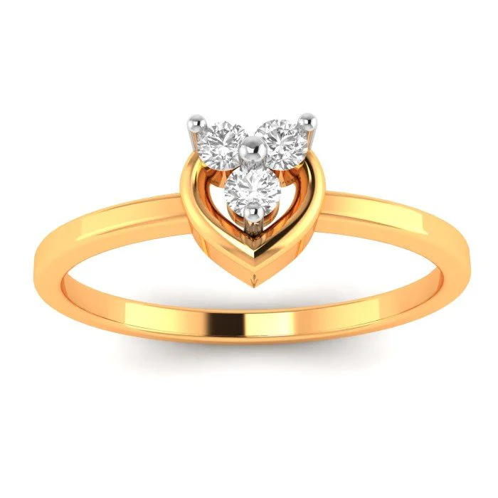 18 Carat Women's AD Gold Ring 008 - Prayosha