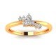 Simple Gold American Diamond Ring