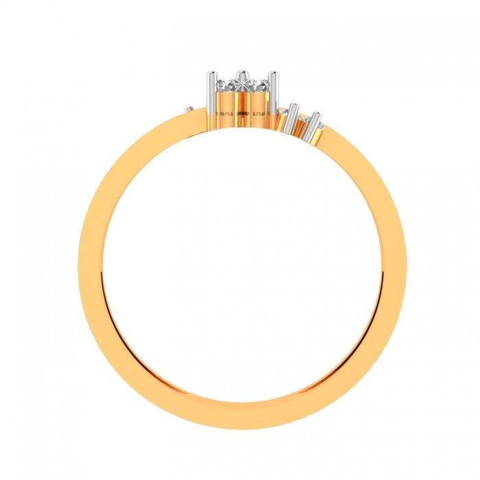 Simple Gold American Diamond Ring