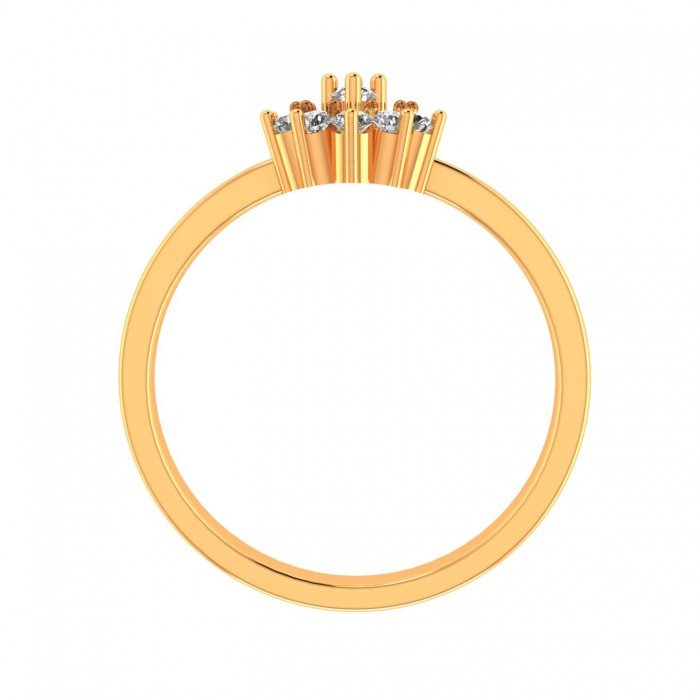 Smart Cluster Gold Ring