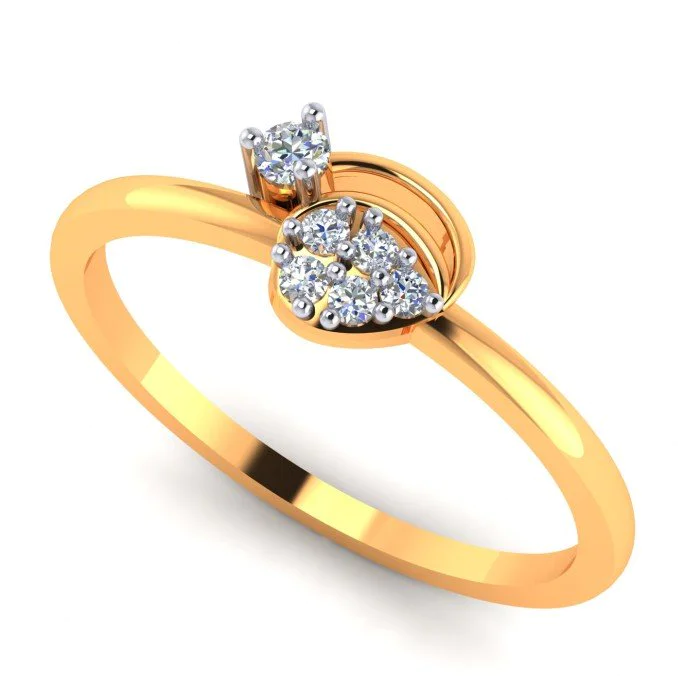 Best Diamond Paisley Two Finger Ring Designs | TOD