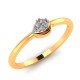 Beautiful Yellow Gold Ring With American Diamond