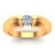 Wedding Gold Solitaire Ring