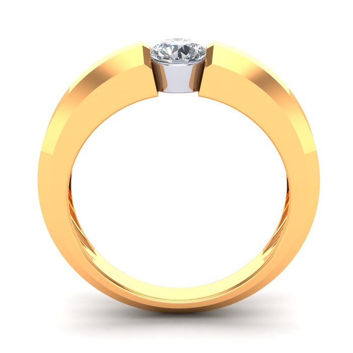 Wedding Gold Solitaire Ring