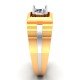 Men Gold Solitaire Ring