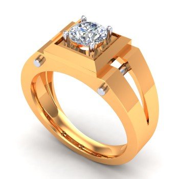 Solitaire Gents Wedding Ring