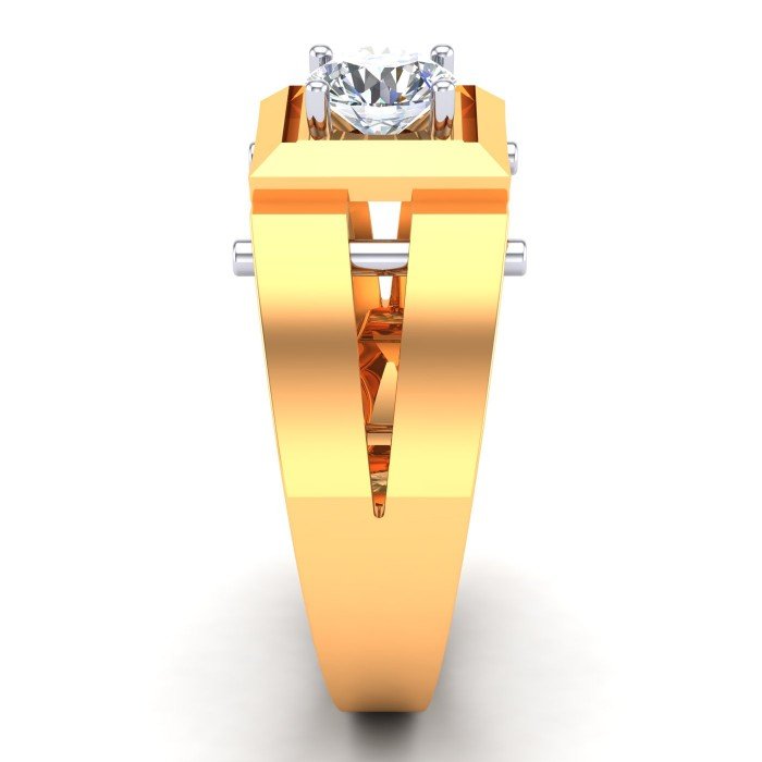 Solitaire Gents Wedding Ring Solitaire Gents Wedding Ring