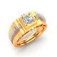 Gold Solitaire Wedding Ring