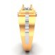 Gold Solitaire Wedding Ring