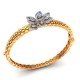 Stylish Gold Oval Bracelet