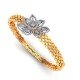 Stylish Gold Oval Bracelet