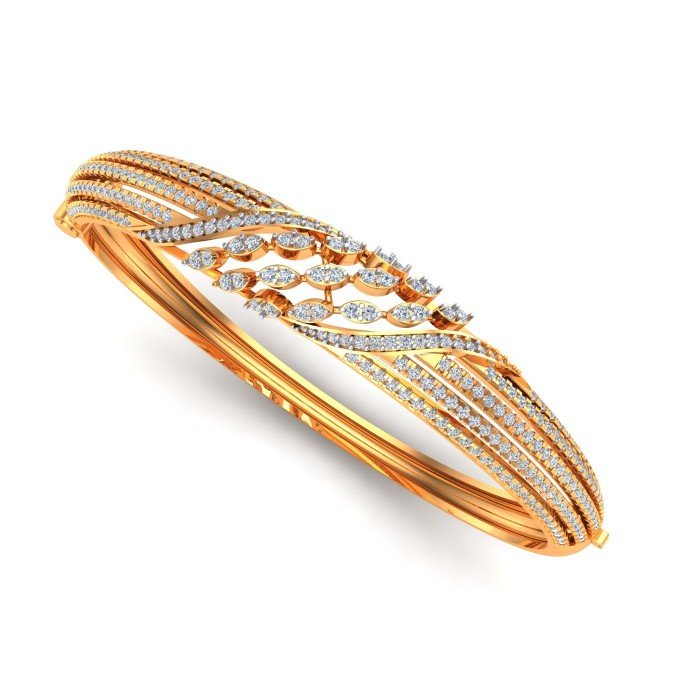 Oval Shape Gold Bracelet