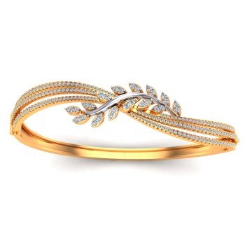 Gold & American Diamond Wedding Bracelet