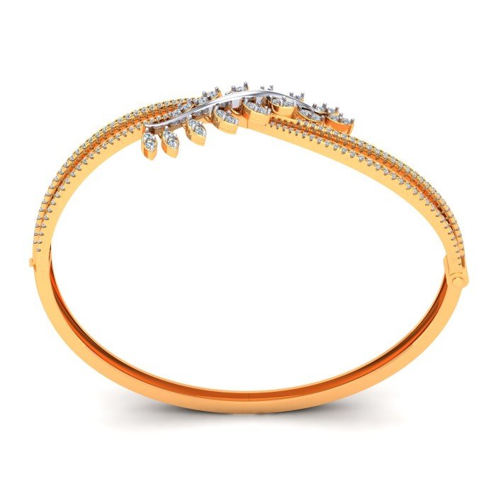 Gold & American Diamond Wedding Bracelet