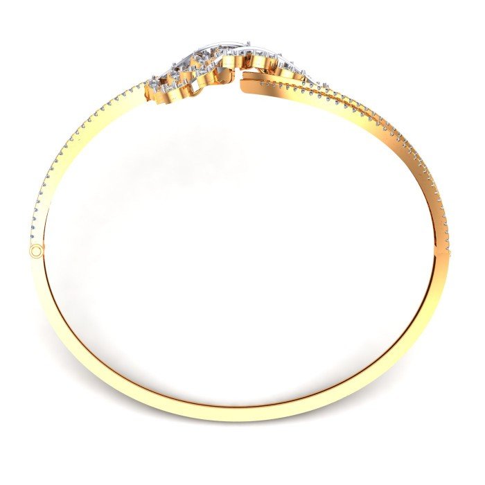 Leaves Gold Bangle for Women