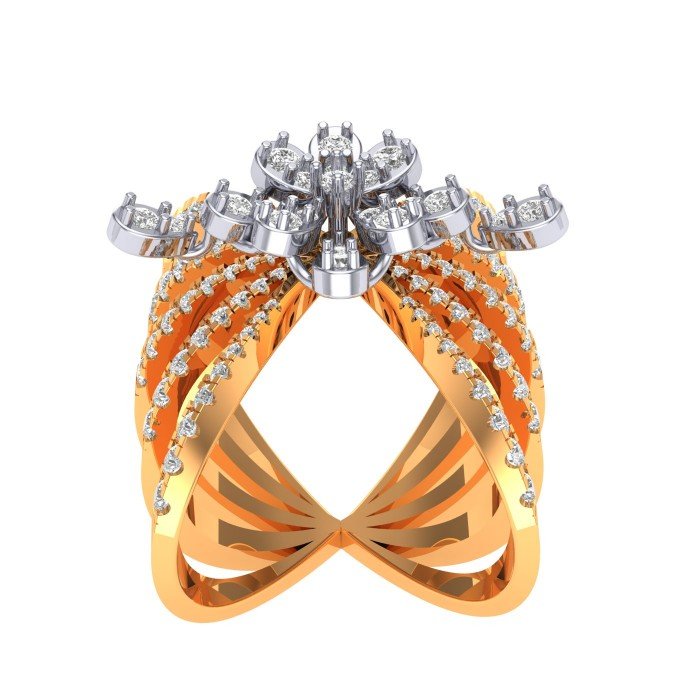 Unique Gold Cocktail Ring