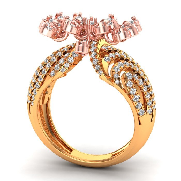 Pagoda Cocktail Ring