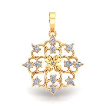 Pear Diamond Pendant